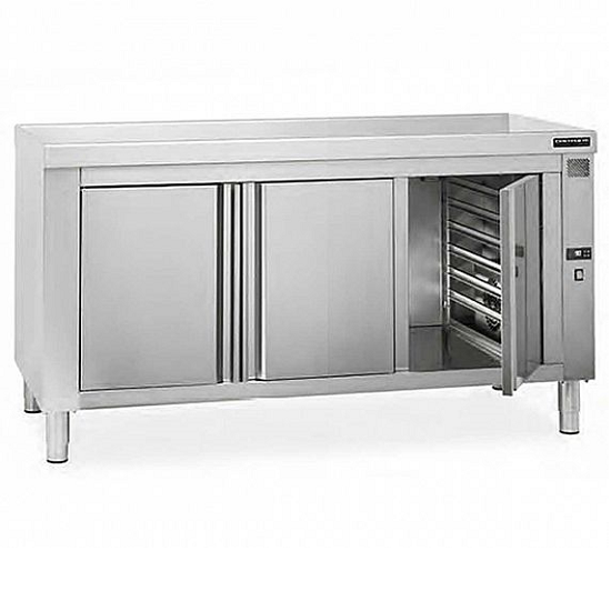 DISTFORM - MESA CALIENTE CENTRAL CON GUÍAS GN 1/1 - FONDO 70CM