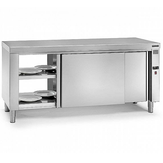 DISTFORM - MESA CALIENTE CENTRAL PASANTE GAMA 600 - FONDO 60CM