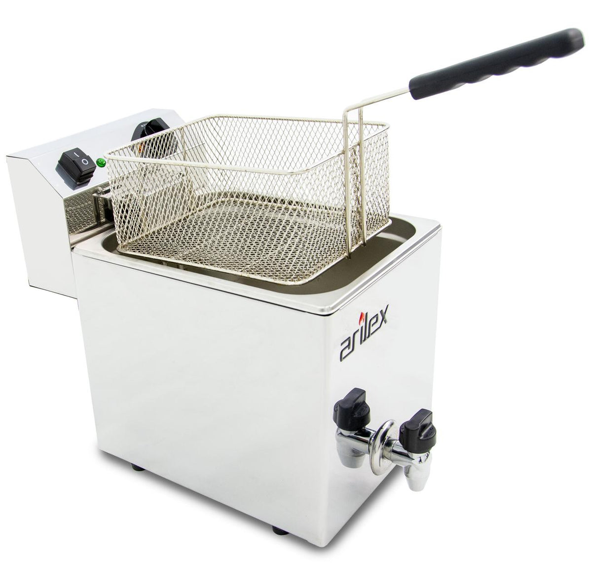 FREIDORA ELÉCTRICA EVOLUTION CON GRIFO 10 LITROS CON CONTACTOR (3,5kw MONOFÁSICA) EVO10G