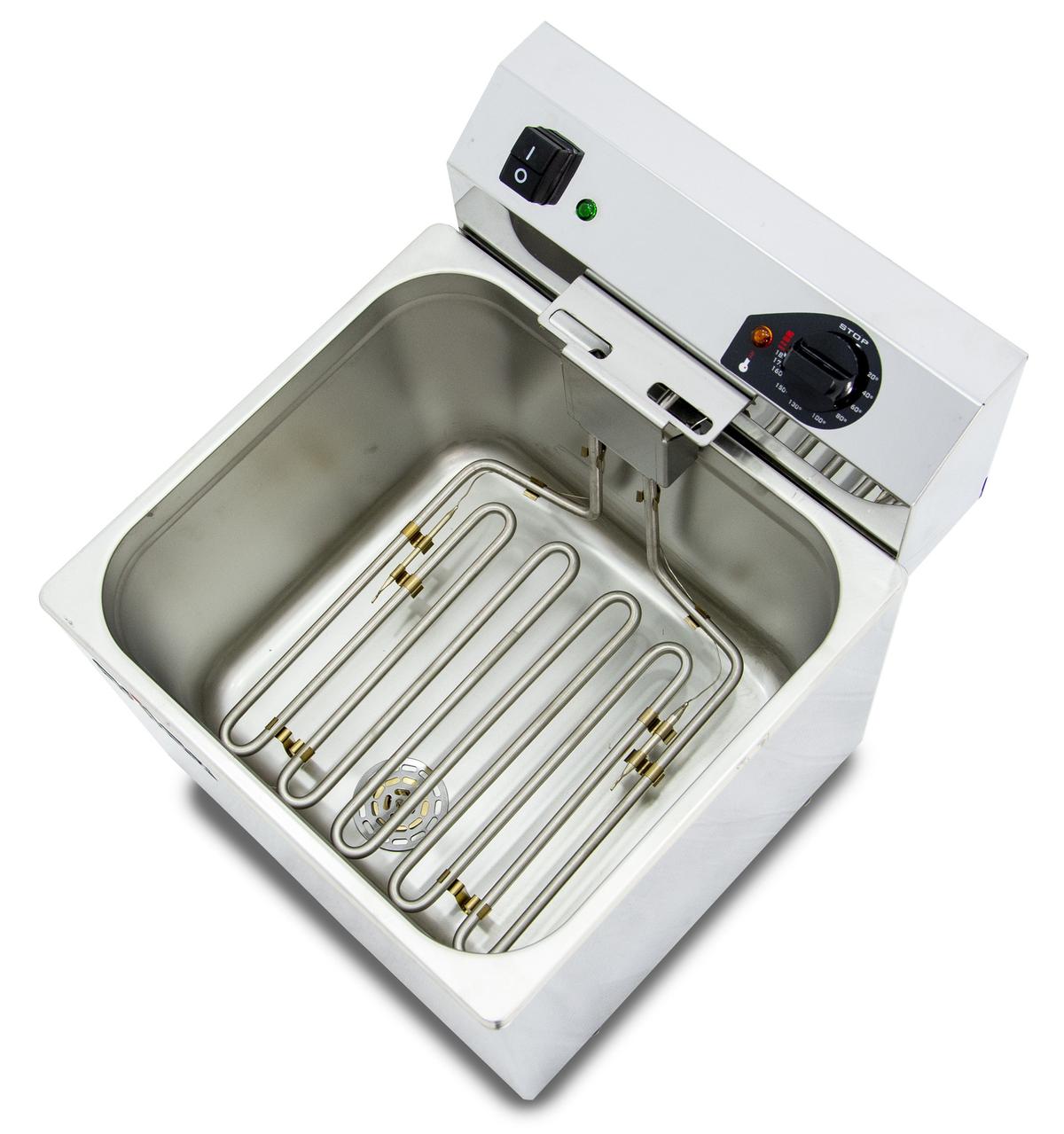 FREIDORA ELÉCTRICA EVOLUTION SIN GRIFO 12 LITROS CON CONTACTOR (4,5kw MONOFÁSICA) EVO12