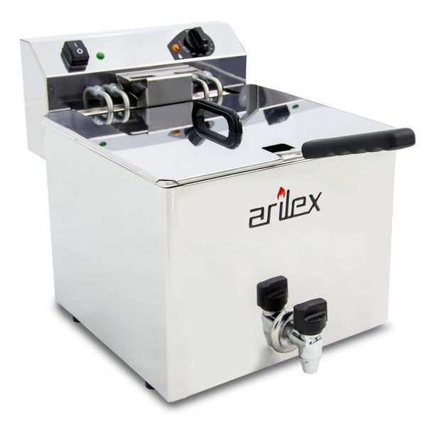 ARILEX - FREIDORA ELÉCTRICA EVOLUTION CON GRIFO 12 LITROS CON CONTACTOR (7,5kw TRIFÁSICA) EVO12GTR