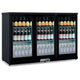 DOCRILUC - EXPOSITOR REFRIGERADO EHB-350 L - ACERO PLASTIFICADO NEGRO