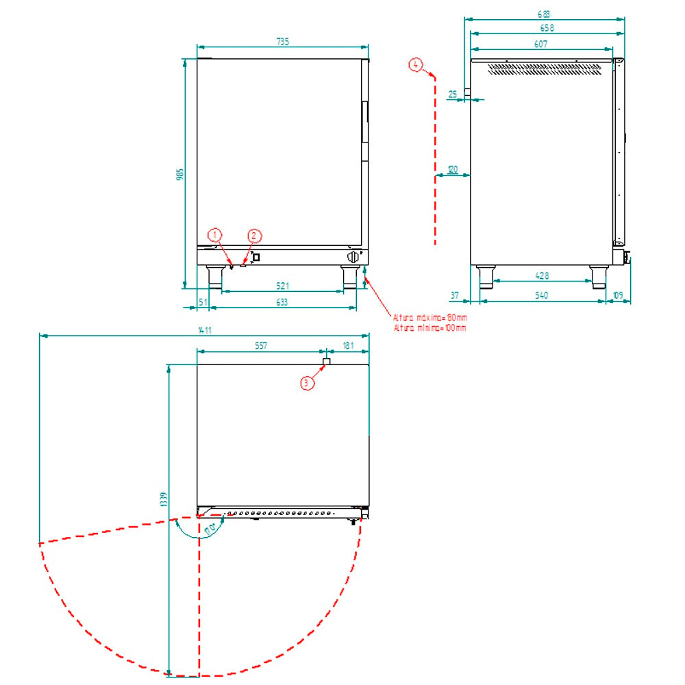 FM - HORNO REGENERADOR ANALÓGICO RG 1011 A