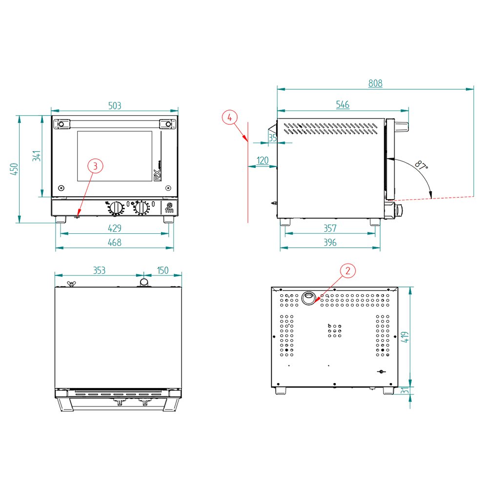 FM - HORNO CONVECCIÓN RX 203