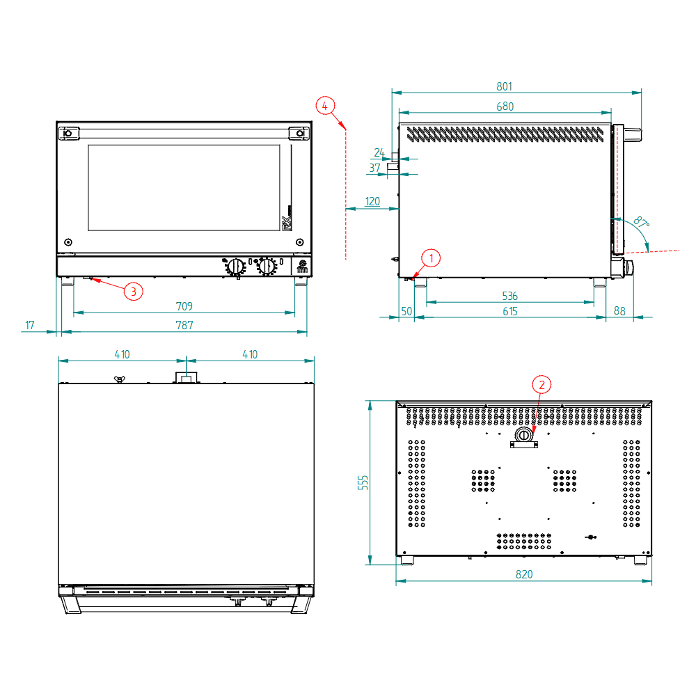 FM - HORNO CONVECCIÓN RX 604 PLUS