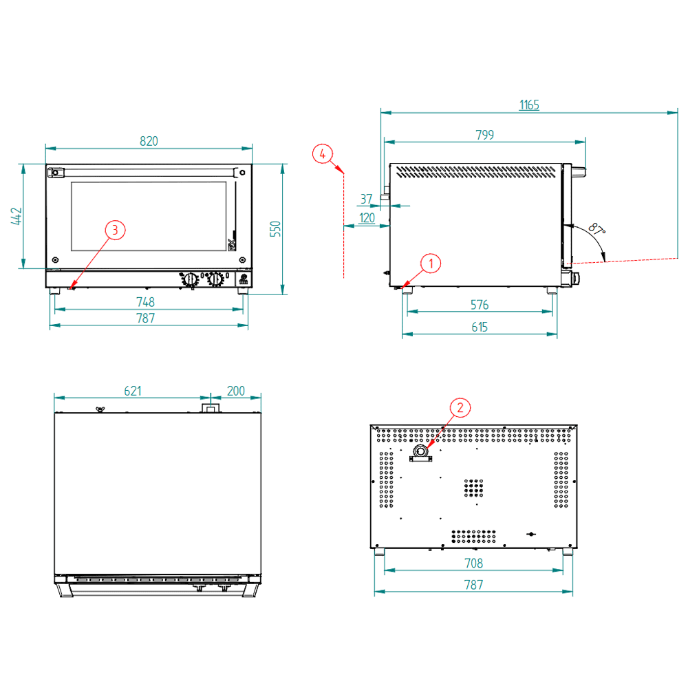 FM - HORNO CONVECCIÓN RX 604