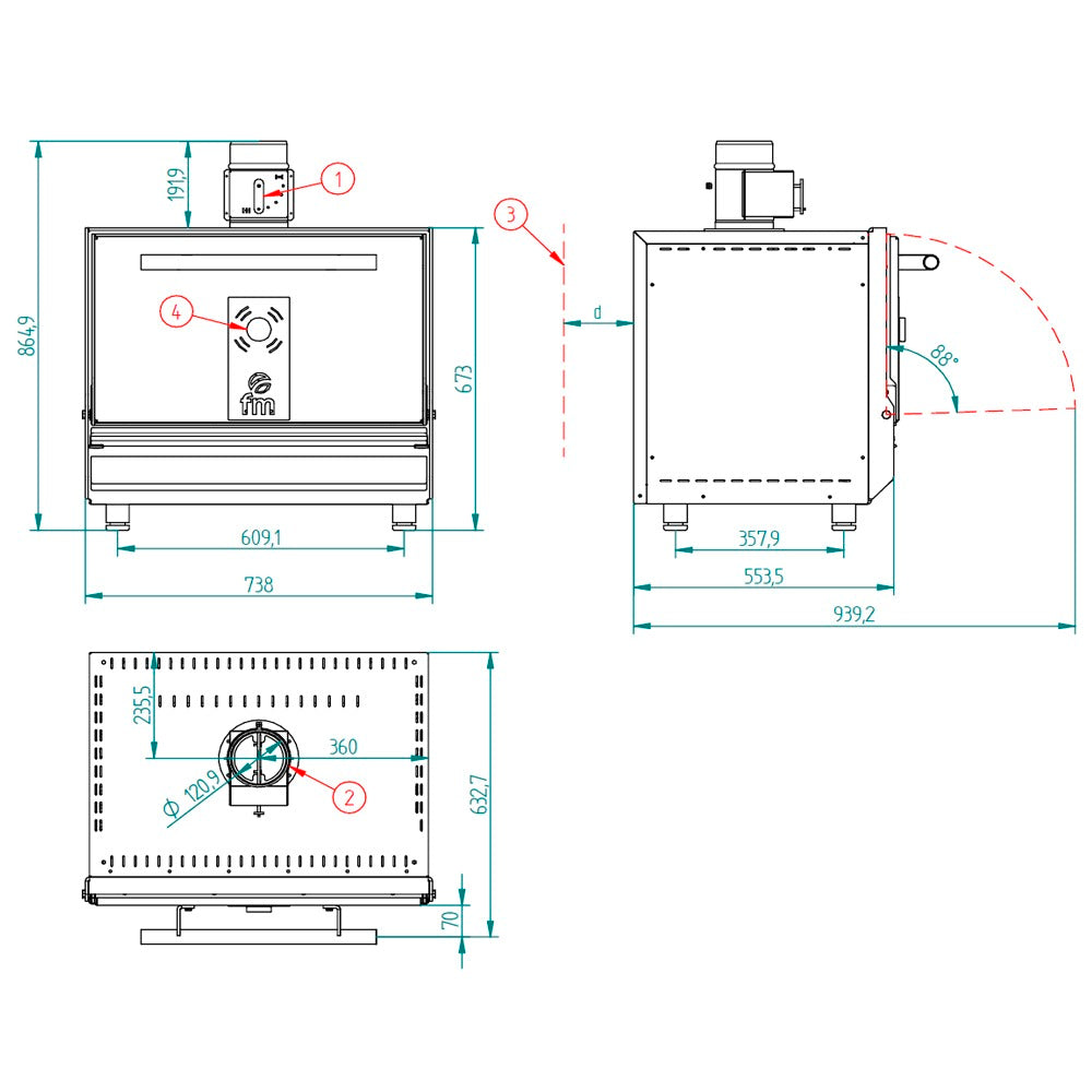 FM - HORNO DE BRASAS ST-G300