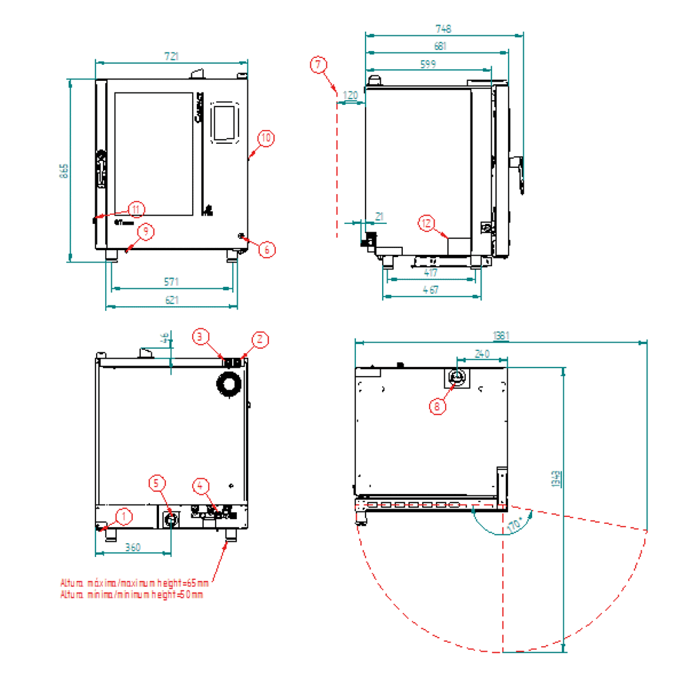 FM - HORNO MIXTO STC 1011 V7 W - TRANSVERSAL