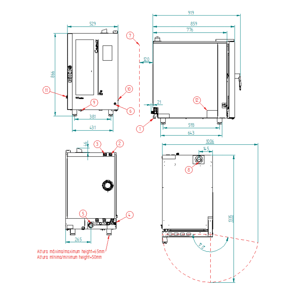 FM - HORNO MIXTO STC 1011 V7