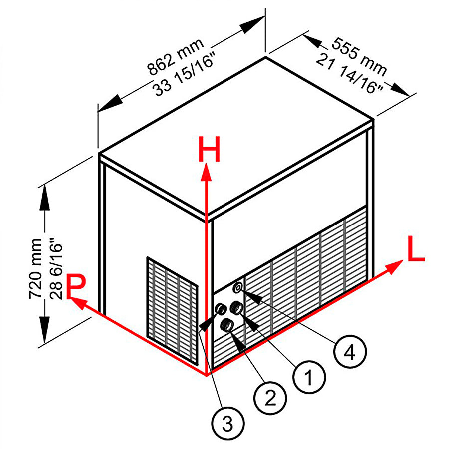 BREMA - MÁQUINA HIELO C150
