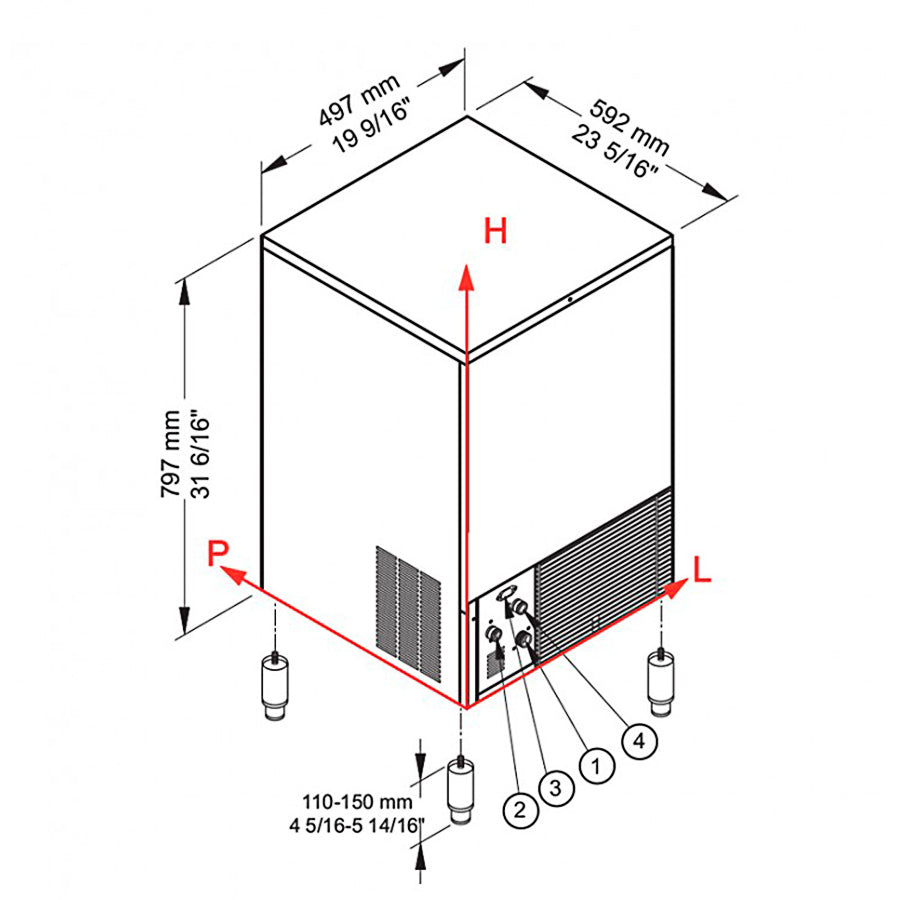 BREMA - MÁQUINA HIELO CB425