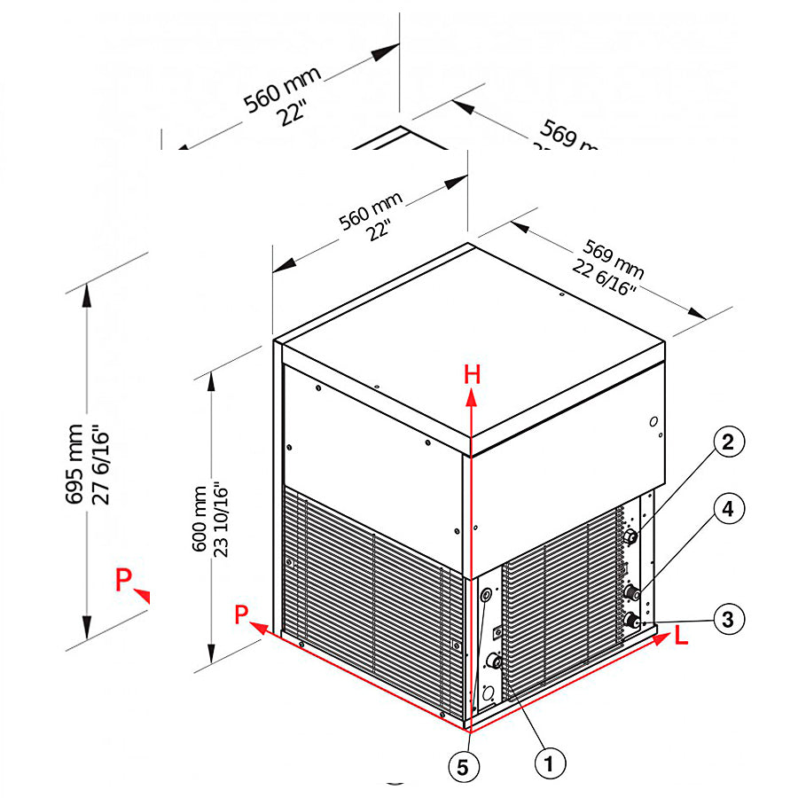 BREMA - MÁQUINA HIELO TM140