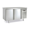 CORECO - MESA REFRIGERADA CENTRAL GN 1/1 MFCG-150 - FONDO 700 - 2 PUERTAS