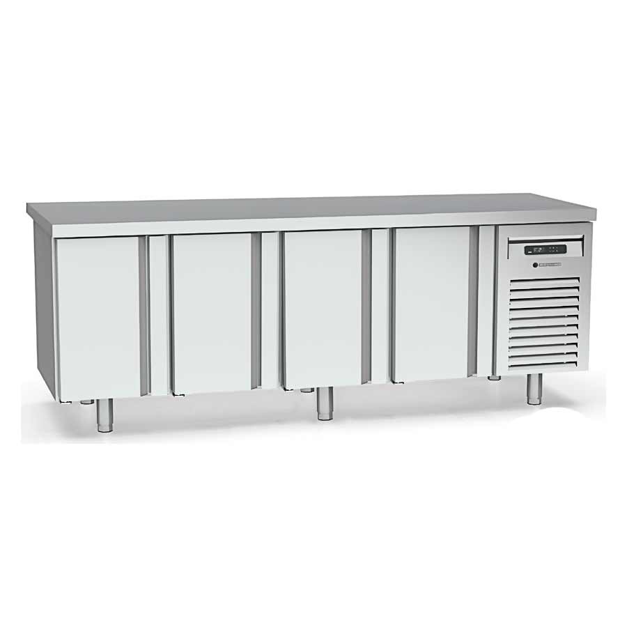 CORECO - MESA REFRIGERADA CENTRAL GN 1/1 MFCG-250 - FONDO 700 - 4 PUERTAS
