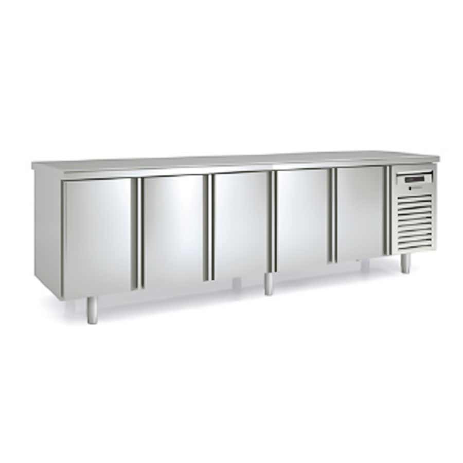 CORECO - MESA REFRIGERADA CENTRAL GN 1/1 MFCG-300 - FONDO 700 - 5 PUERTAS