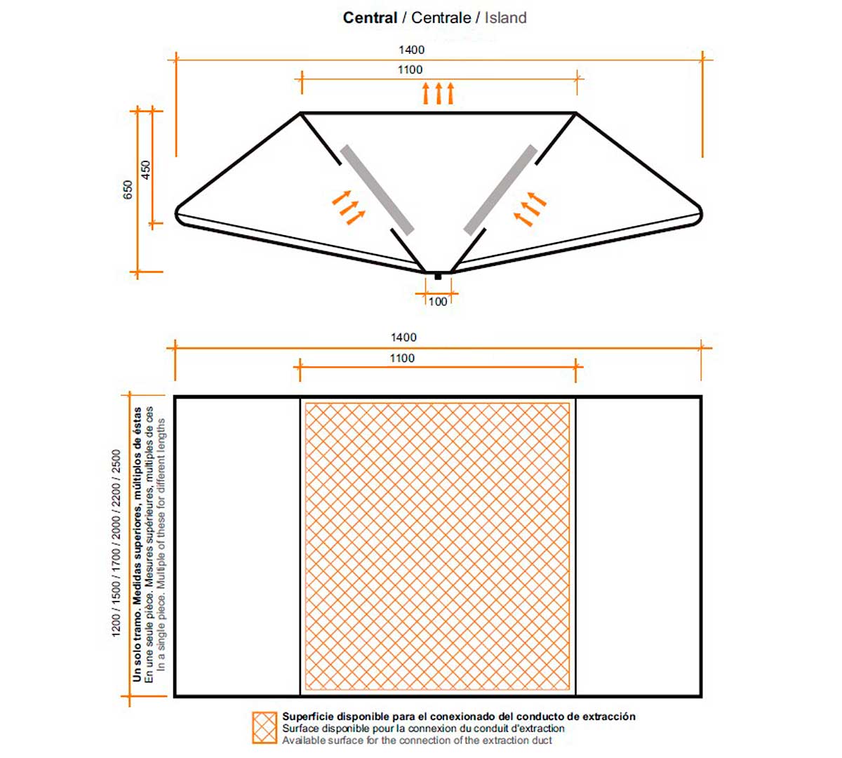 ALTEX - CAMPANA CENTRAL BASIC 140