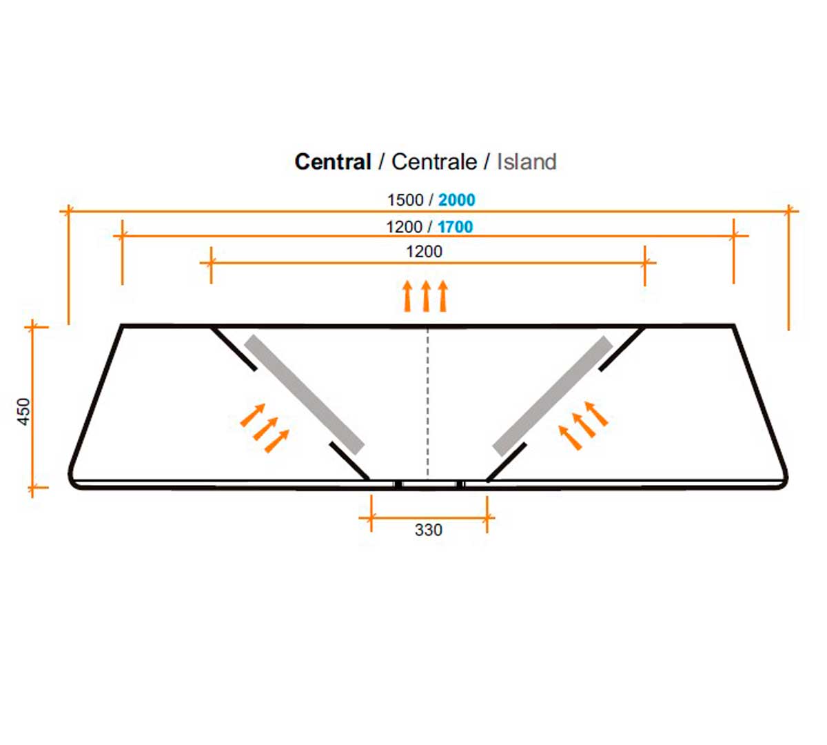 ALTEX - CAMPANA CENTRAL ECO 150