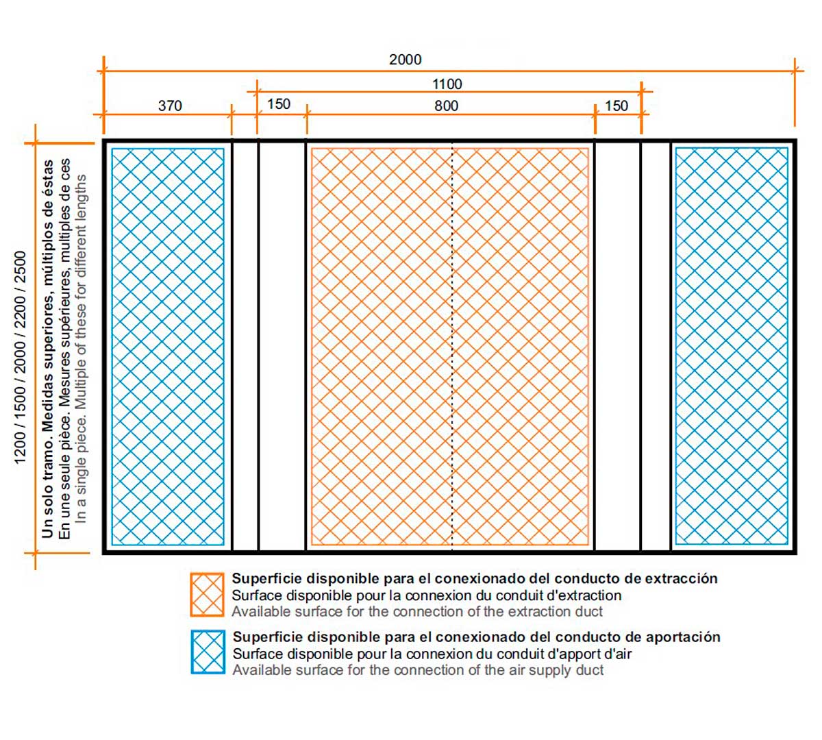 ALTEX - CAMPANA CENTRAL REVERSIBLE COMPENSADA 200