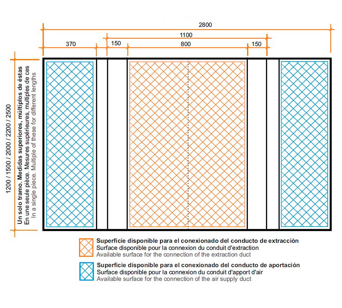 ALTEX - CAMPANA CENTRAL REVERSIBLE COMPENSADA 280
