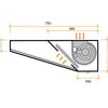 ALTEX - CAMPANA DE PARED ECO PLUS MONOBLOC 75