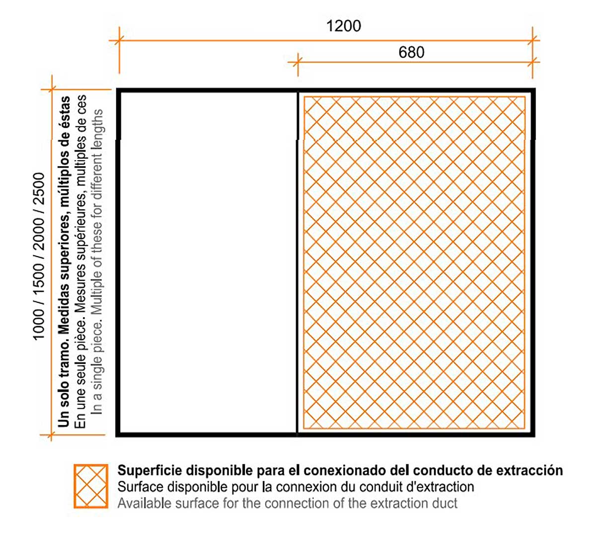 ALTEX - CAMPANA DE PARED ECO R 120