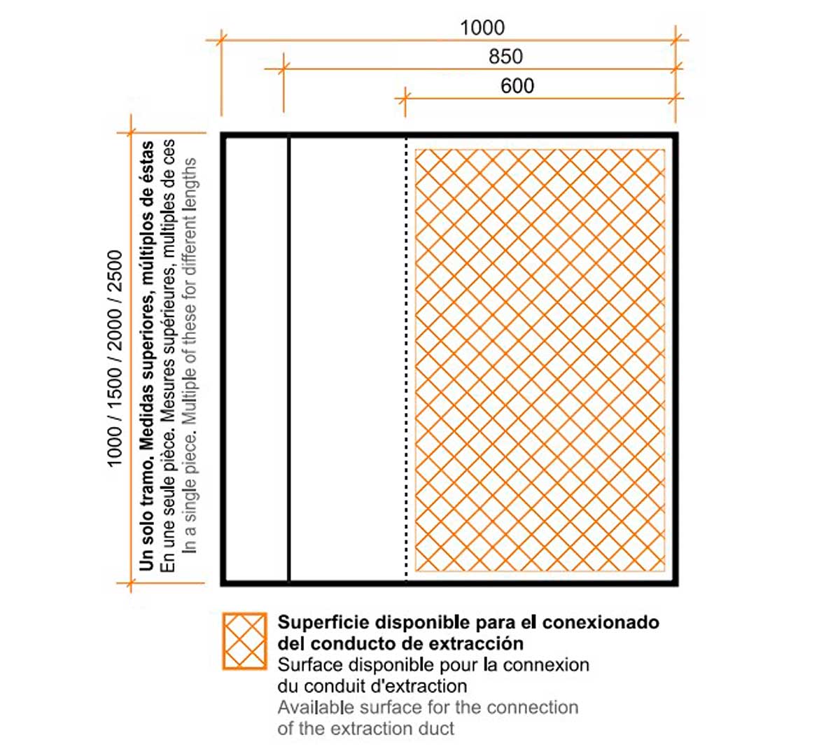 ALTEX - CAMPANA DE PARED ECO 100