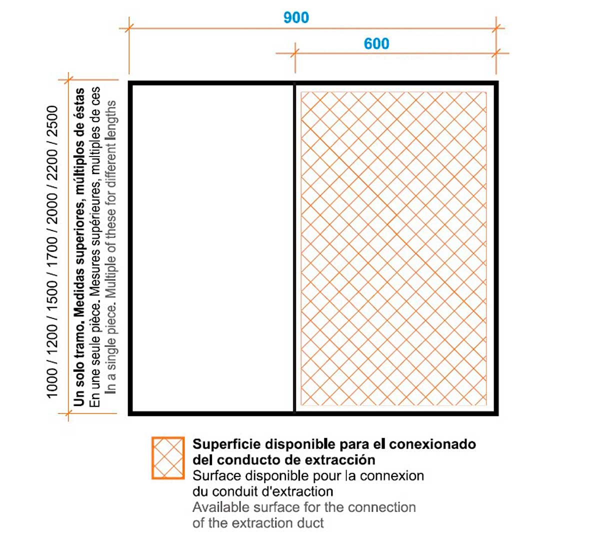 ALTEX - CAMPANA DE PARED PLEIN 90