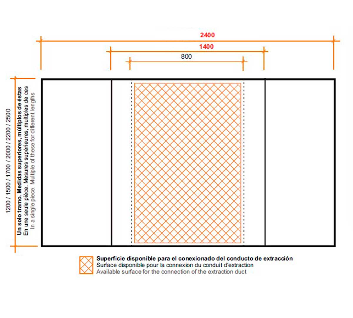 ALTEX - CAMPANA CENTRAL PLEIN COMPENSADA 240
