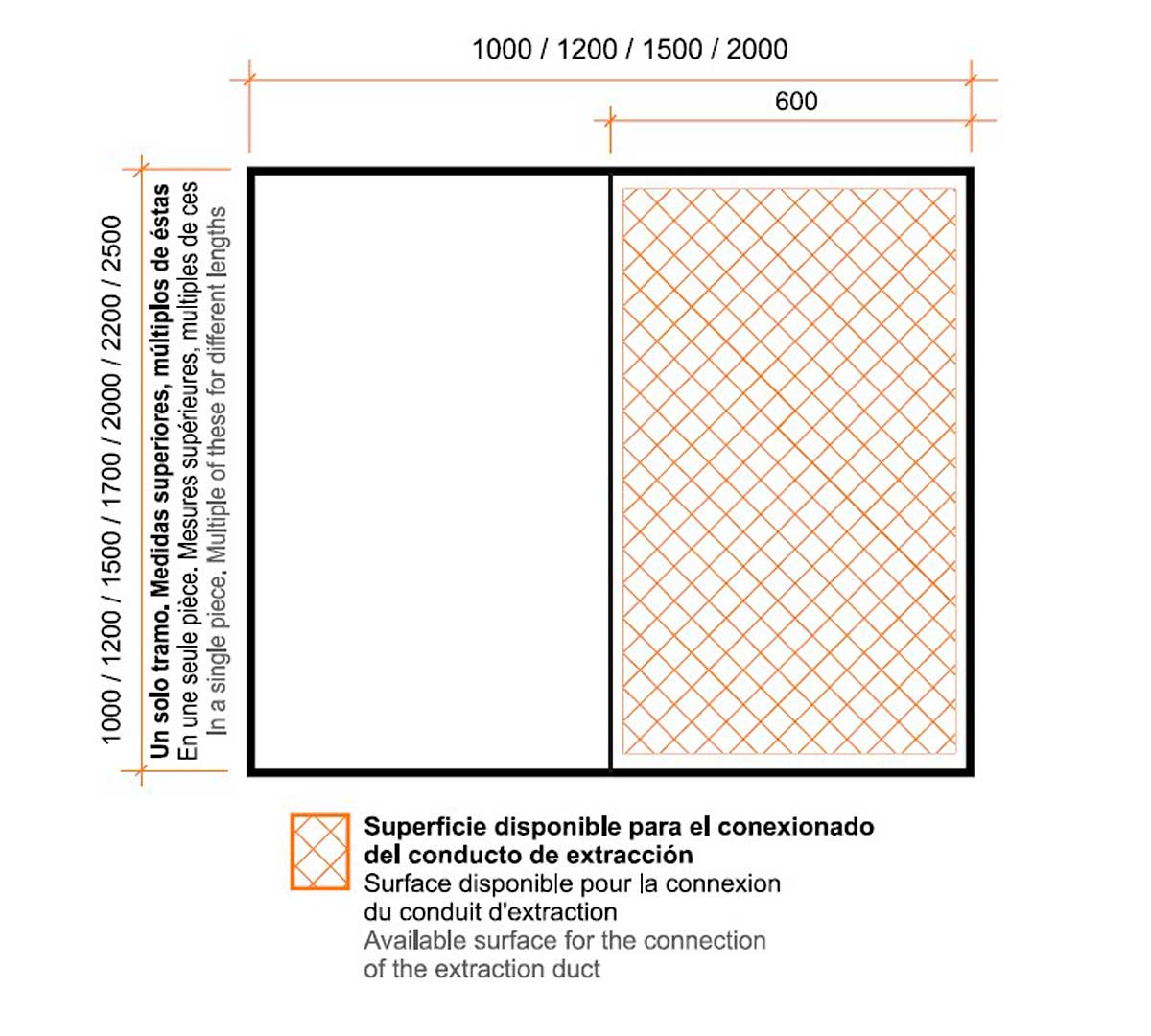 ALTEX - CAMPANA DE PARED REVERSIBLE 120