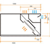 ALTEX - CAMPANA DE PARED REVERSIBLE COMPENSADA 100
