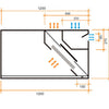 ALTEX - CAMPANA DE PARED REVERSIBLE COMPENSADA 120