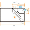 ALTEX - CAMPANA DE PARED REVERSIBLE COMPENSADA 150