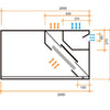 ALTEX - CAMPANA DE PARED REVERSIBLE COMPENSADA 200