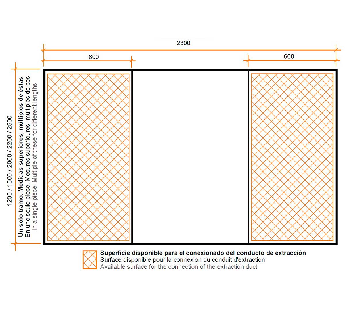 ALTEX - CAMPANA CENTRAL REVERSIBLE DOBLE COLECTOR 230
