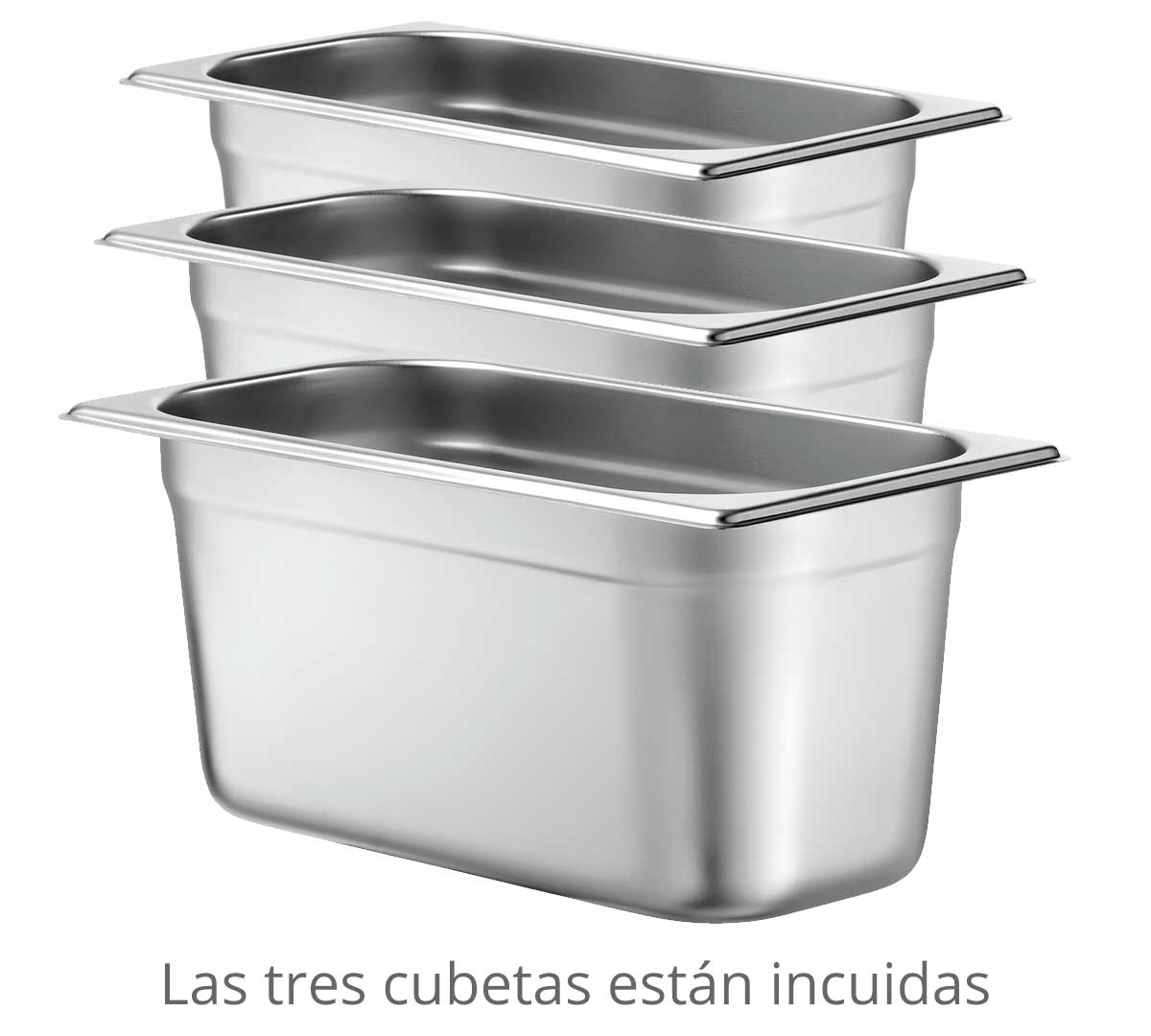 BARTSCHER - BAÑO MARÍA 313-150 FONDO 54 CM - CAPACIDAD 3 GN 1/3