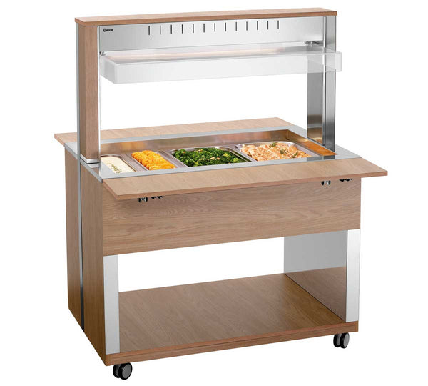 BARTSCHER - CARRO BUFFET BAÑO MARÍA 3 GN 1/1 - FONDO 125CM