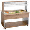BARTSCHER - CARRO BUFFET BAÑO MARÍA 4 GN 1/1 - FONDO 125CM