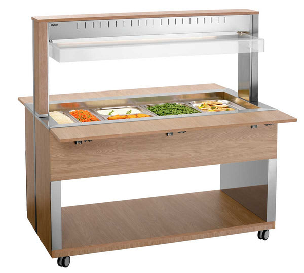 BARTSCHER - CARRO BUFFET BAÑO MARÍA 4 GN 1/1 - FONDO 125CM