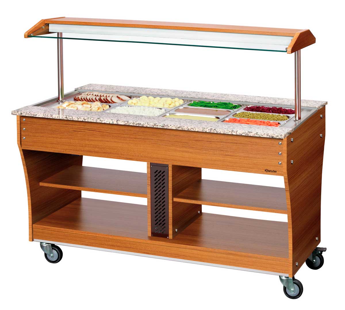 BARTSCHER - CARRO BUFFET BAÑO MARÍA 4 GN 1/1 - 149,5x88x137CM