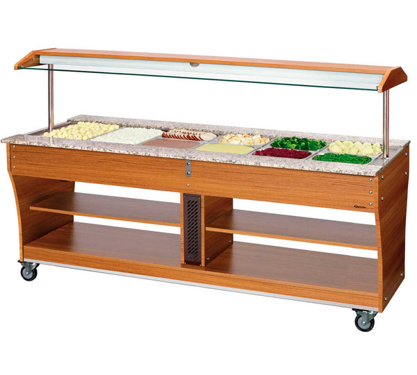 BARTSCHER - CARRO BUFFET BAÑO MARÍA 6 GN 1/1 - 215x88x137CM