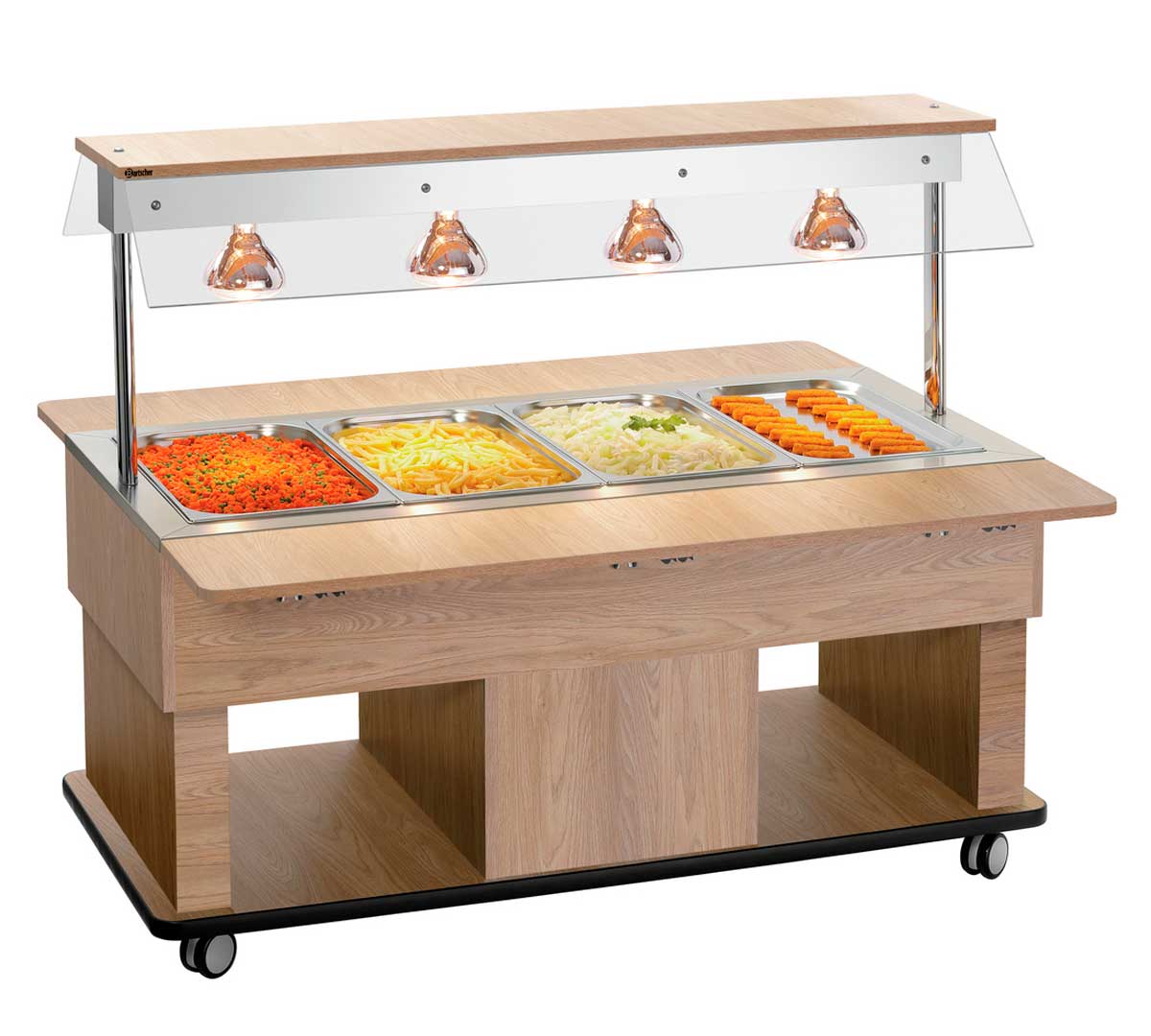 BARTSCHER - CARRO BUFFET KIDS PLACA CALIENTE
