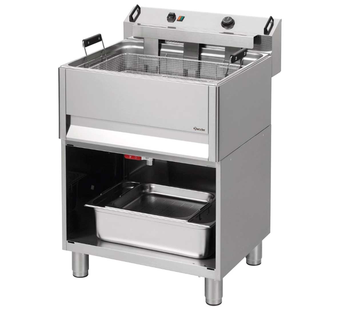 BARTSCHER - FREIDORA PASTELERÍA BF 30E OU ELÉCTRICA DE PIE - FONDO 65CM - 1 CUBA 30 LITROS