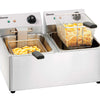 BARTSCHER - FREIDORA SNACK IV ELÉCTRICA - FONDO 62CM - 2 CUBAS 8 LITROS
