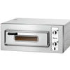 El Horno de Pizza NT 1 Cámara de Bartscher tiene iluminación interior y una cámara de cocción. La temperatura superior e inferior se pueden regular independientemente. Sus características son: Fabricado en chapa de acero. Tiene una cámara de cocción con la superficie fabricada en chamota (un material granular de arcilla). La temperatura superior e inferior se pueden regular independientemente. La puerta tiene ventana de cristal. Con iluminación interior. Aislamiento interior con lana mineral. Rango 