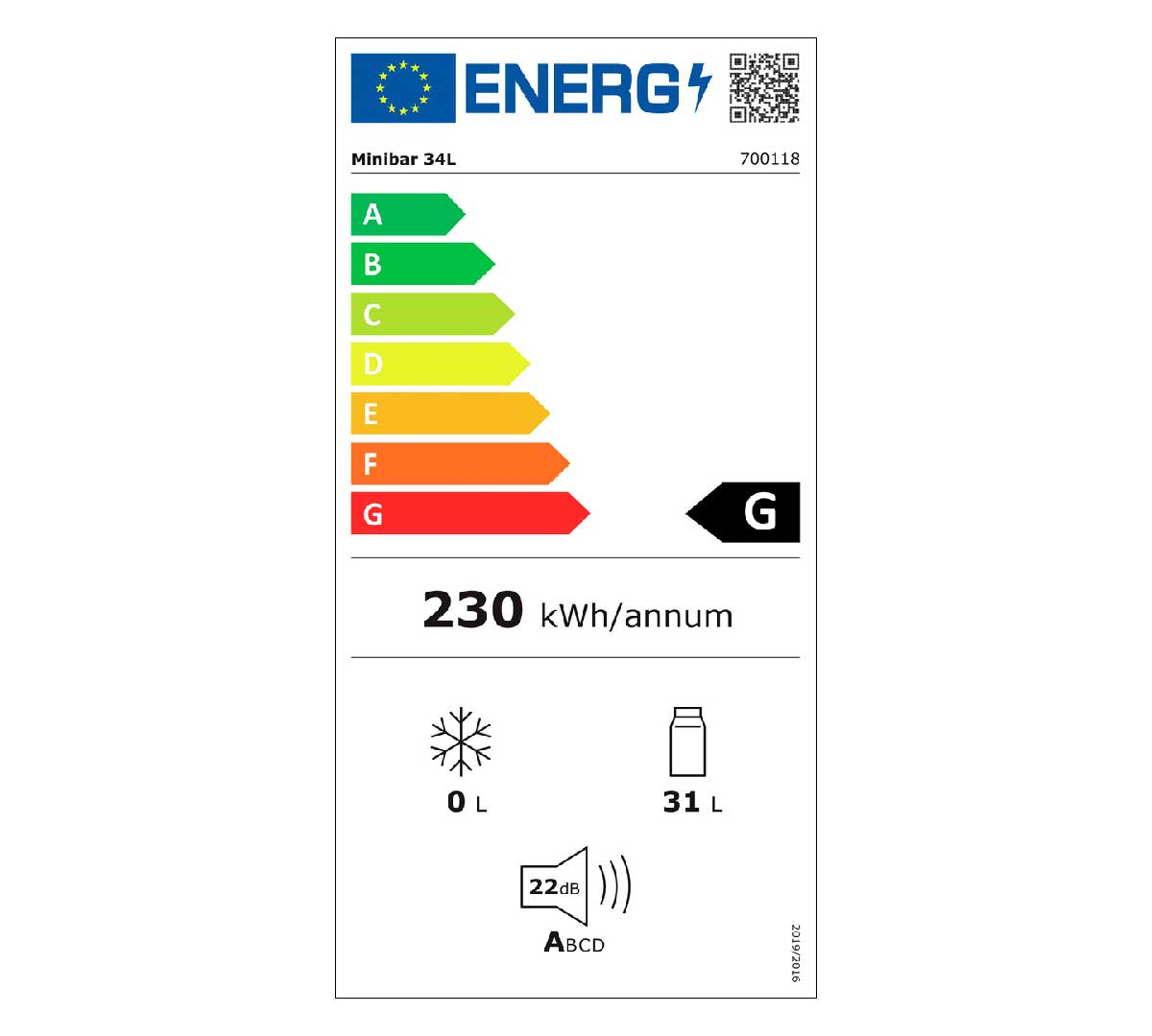 BARTSCHER - MINI BAR K1-111 - 31 LITROS