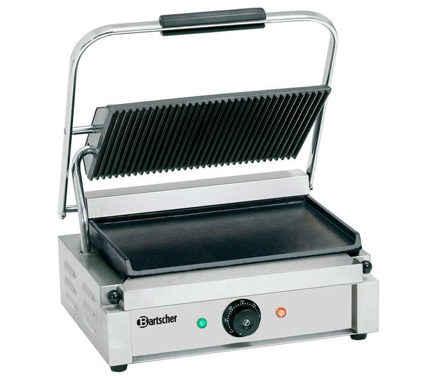 BARTSCHER - PARRILLA DE CONTACTO PANINI 1GR - PLACA MIXTA – ANCHO 41CM - POTENCIA 2,2KW
