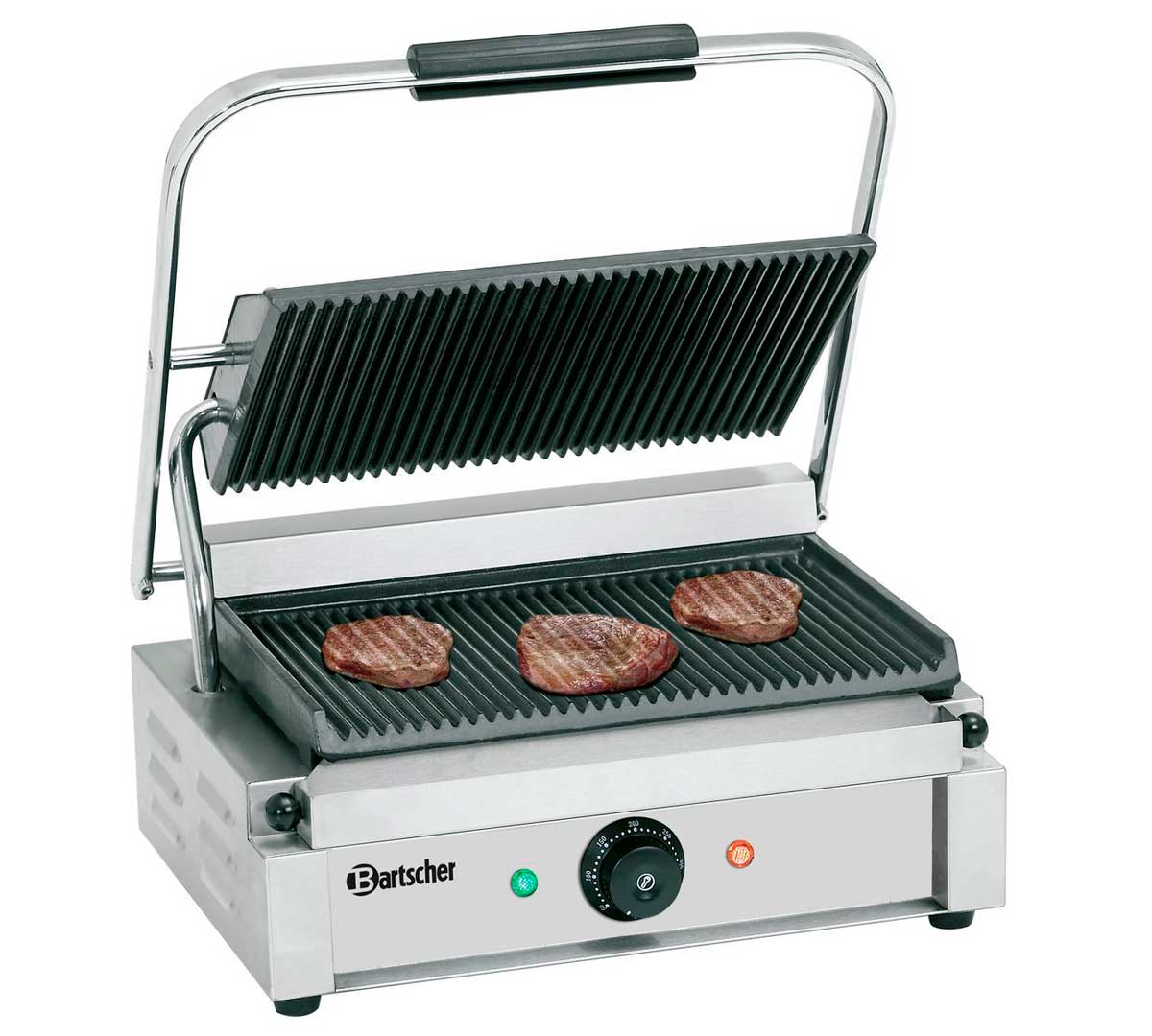 BARTSCHER - PARRILLA DE CONTACTO PANINI 1R - PLACA ACANALADA - ANCHO 41CM - POTENCIA 2,2KW