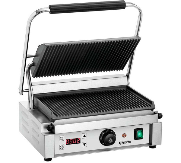 BARTSCHER - PARRILLA DE CONTACTO PANINI 1RDIG - PLACA ACANALADA – ANCHO 41CM - POTENCIA 2,2KW