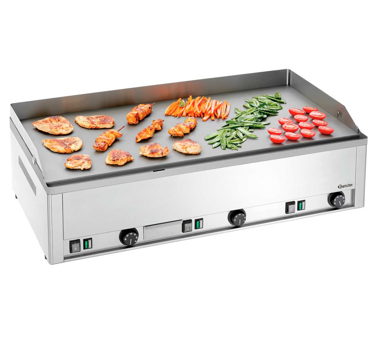 BARTSCHER - PLANCHA FRY TOP DE ACERO PLACA LISA GDP 980E G ELÉCTRICA - FONDO 58 CM - 9KW