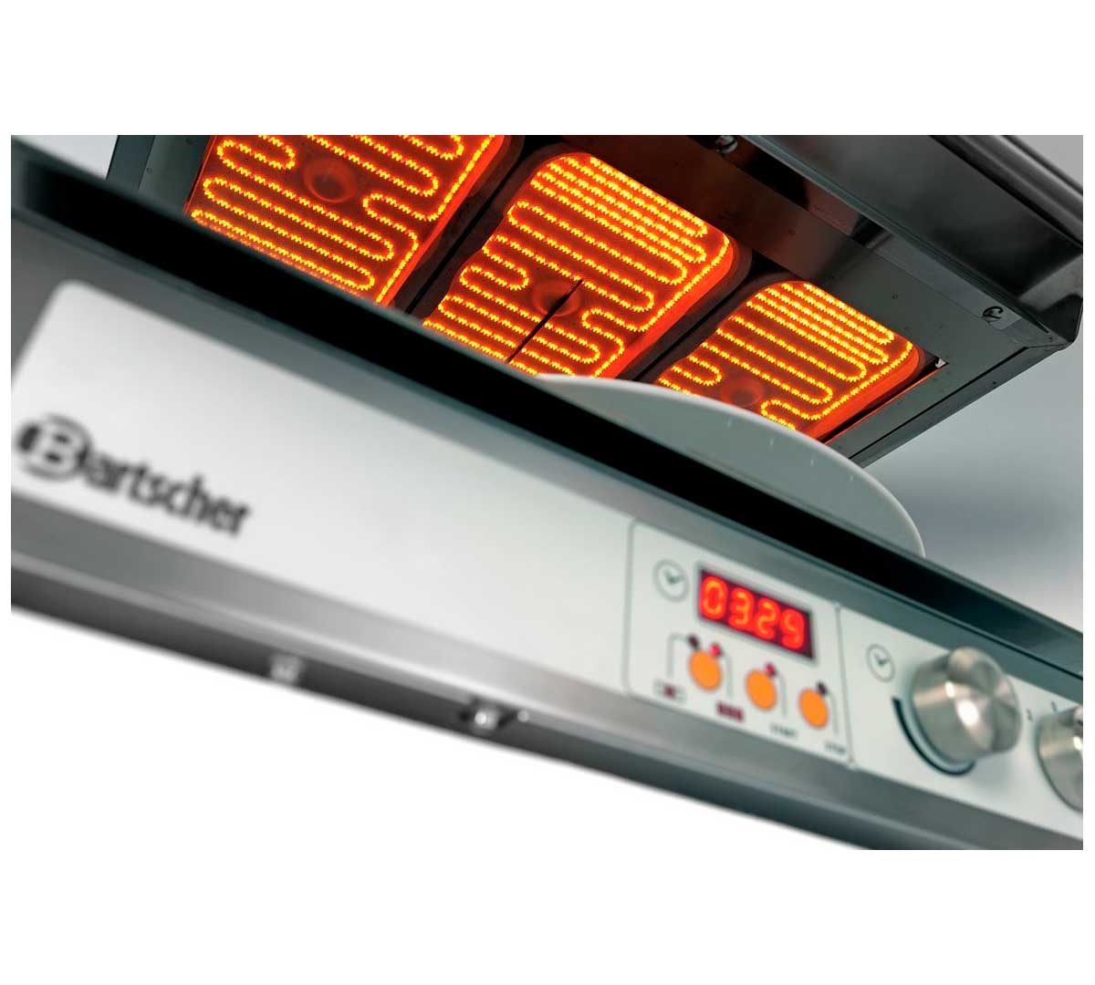 BARTSCHER - SALAMANDRA HI LIGHT LIFT 400 2Z - POTENCIA 3KW - PARRILLA 40x30,4CM